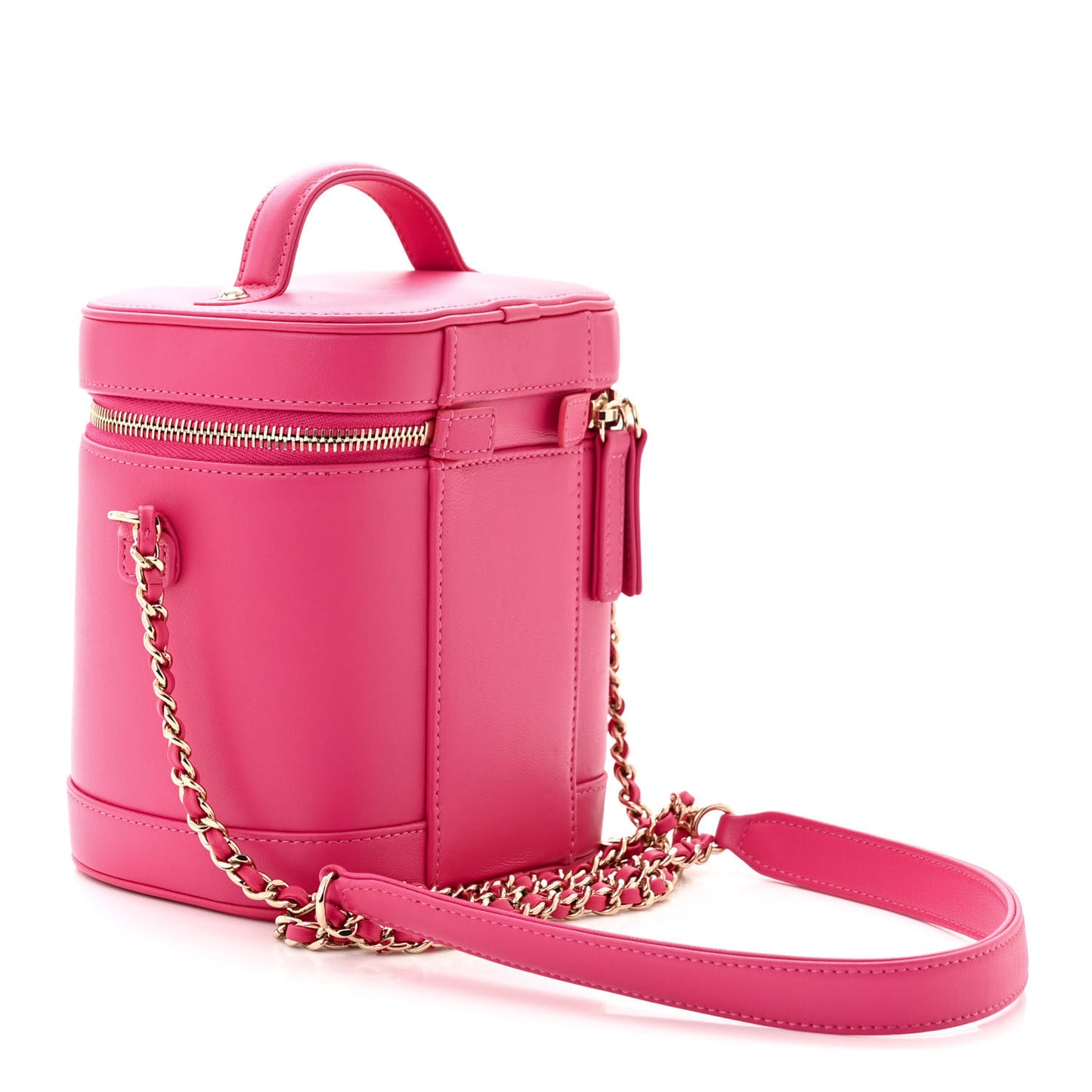 Lambskin Timeless Vanity Cosmetic Case Pink