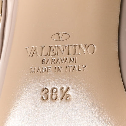 Valentino Garavani Patent Nappa Rockstud Ankle Strap 100mm Pumps 38.5 Poudre 7 of 7