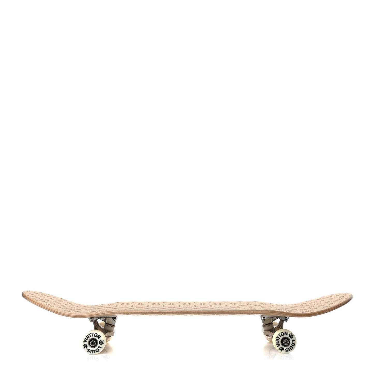 Maple Wood Monogram Skateboard Brown