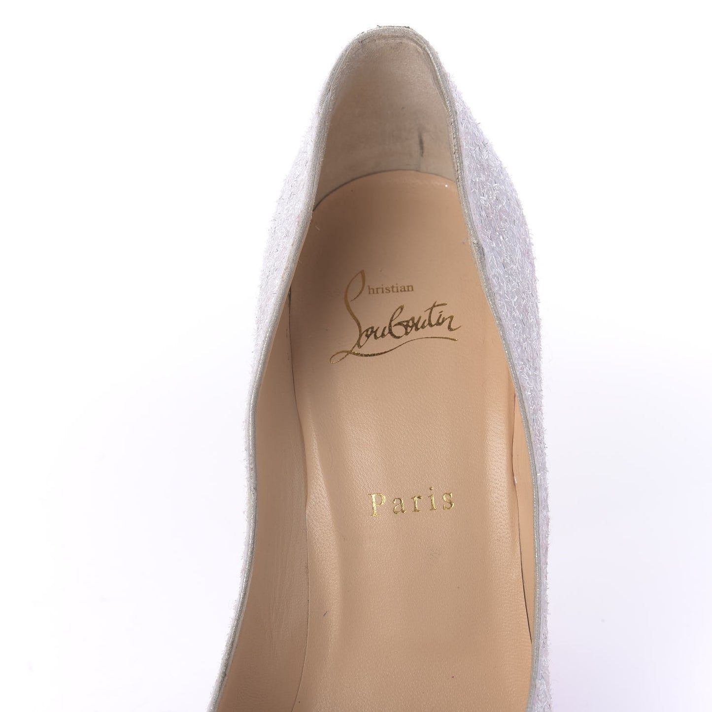 Glitter Givre Pigalle Follies 100 Pumps 39 White