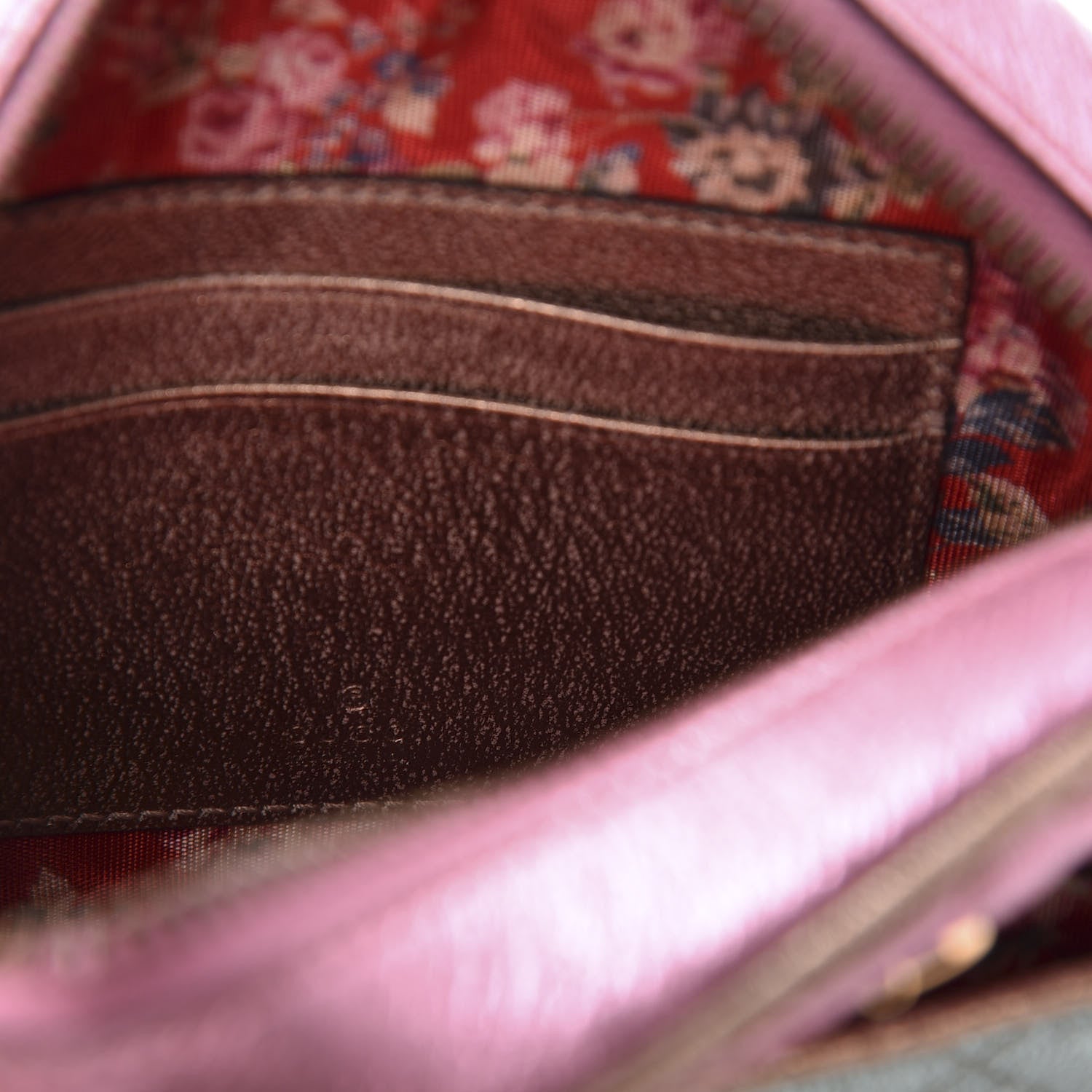 Gucci Laminated Nappa Trapuntata Mini Zumi Dome Shoulder Bag Rosa Lago Rame 7 of 9