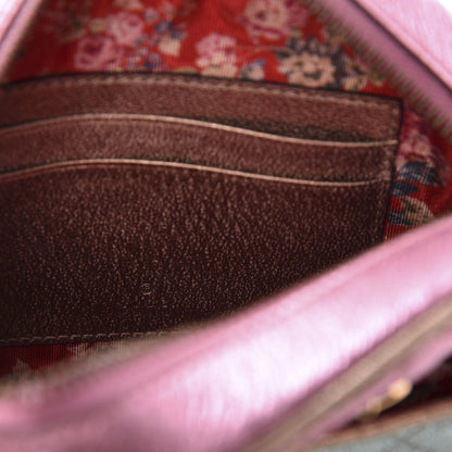 Gucci Laminated Nappa Trapuntata Mini Zumi Dome Shoulder Bag Rosa Lago Rame 7 of 9