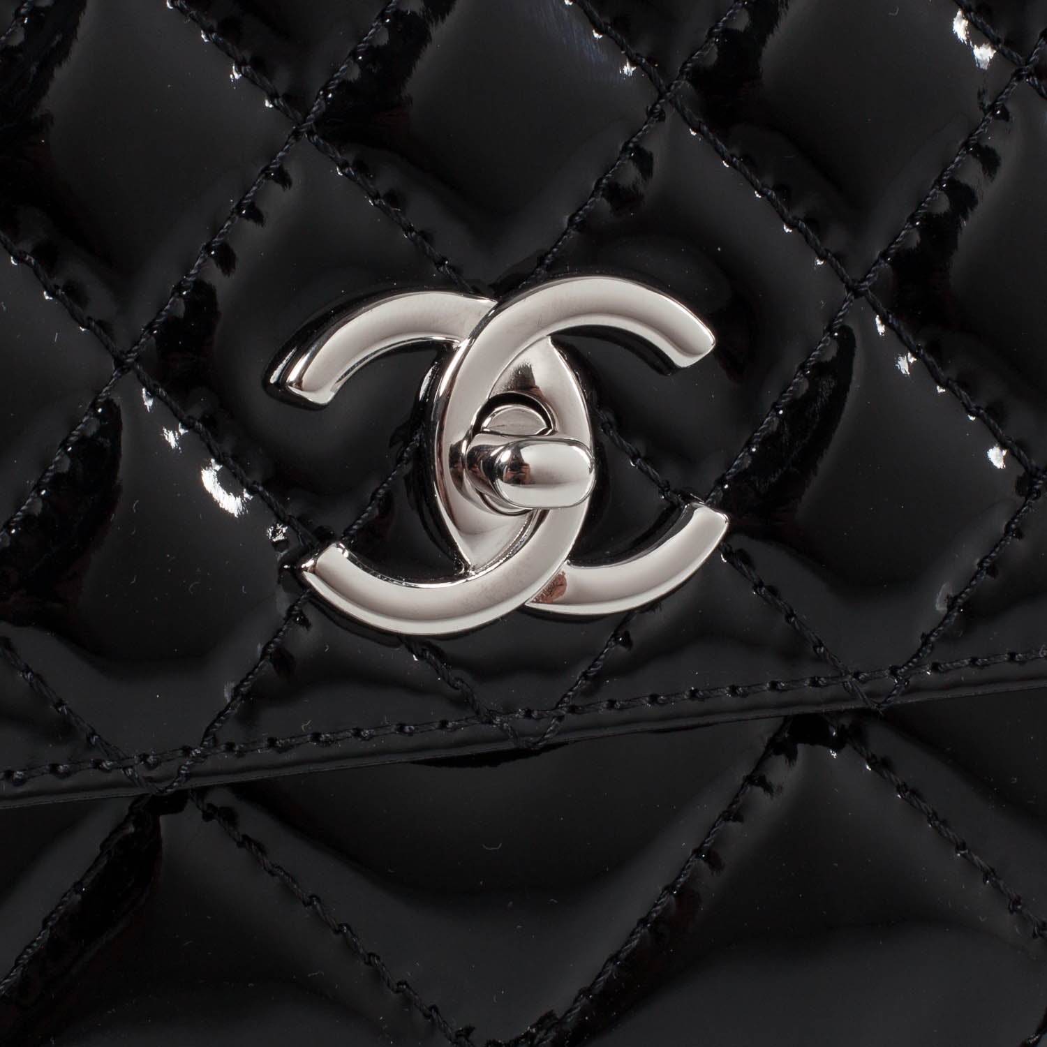 Chanel Vinyl Quilted In the Business Flap Bag Black 6 of 11