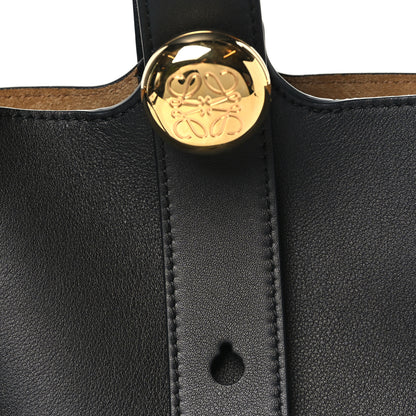 Loewe Soft Grained Calfskin Mini Pebble Bucket Bag Black 7 of 9