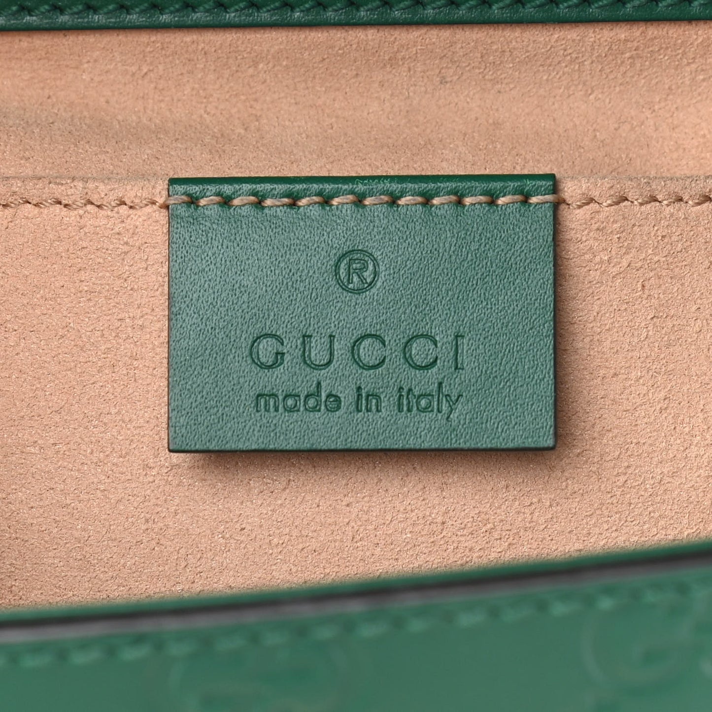 Guccissima Small Padlock Shoulder Bag Emerald