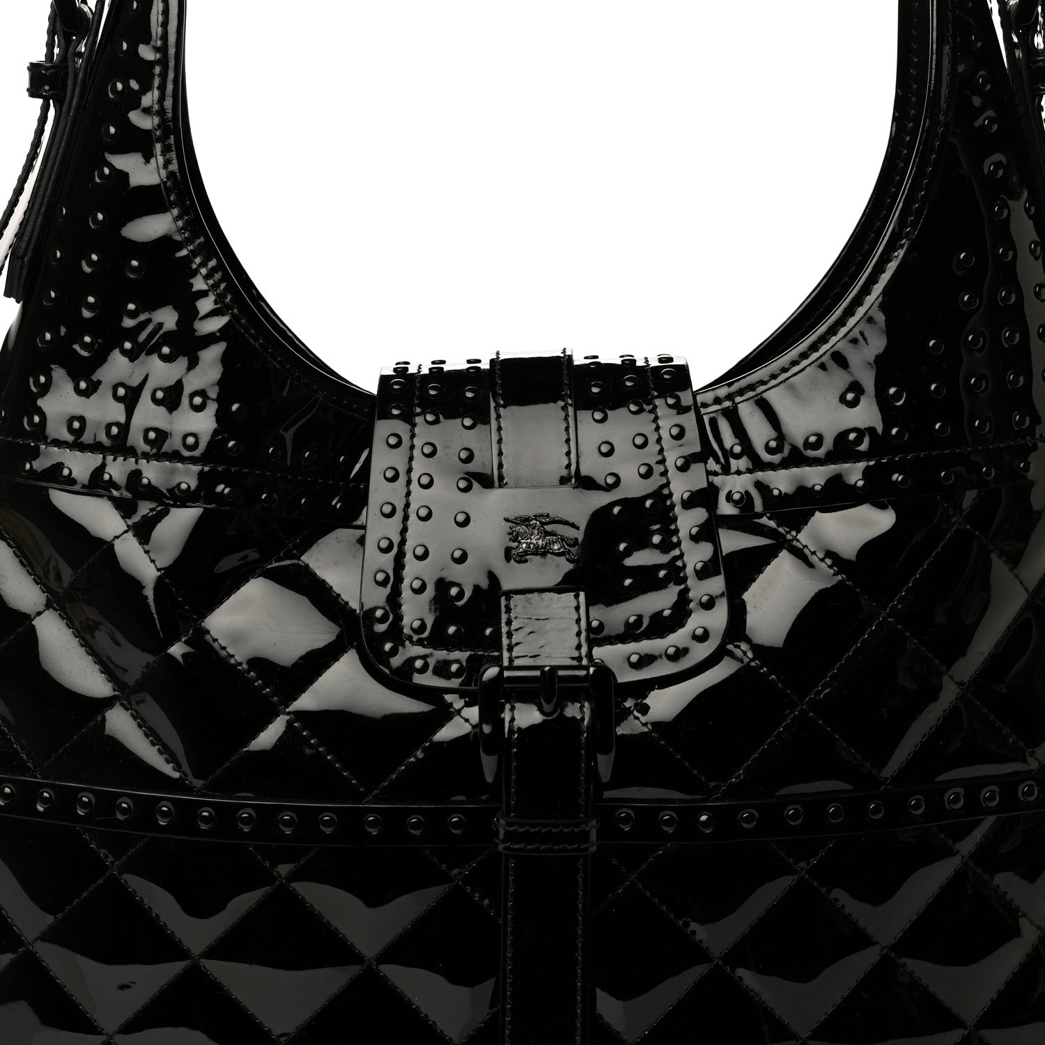 Burberry Patent Quilted Brook Hobo Black 10 of 10