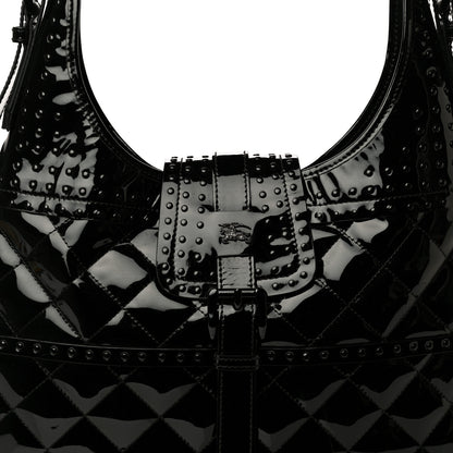 Burberry Patent Quilted Brook Hobo Black 10 of 10
