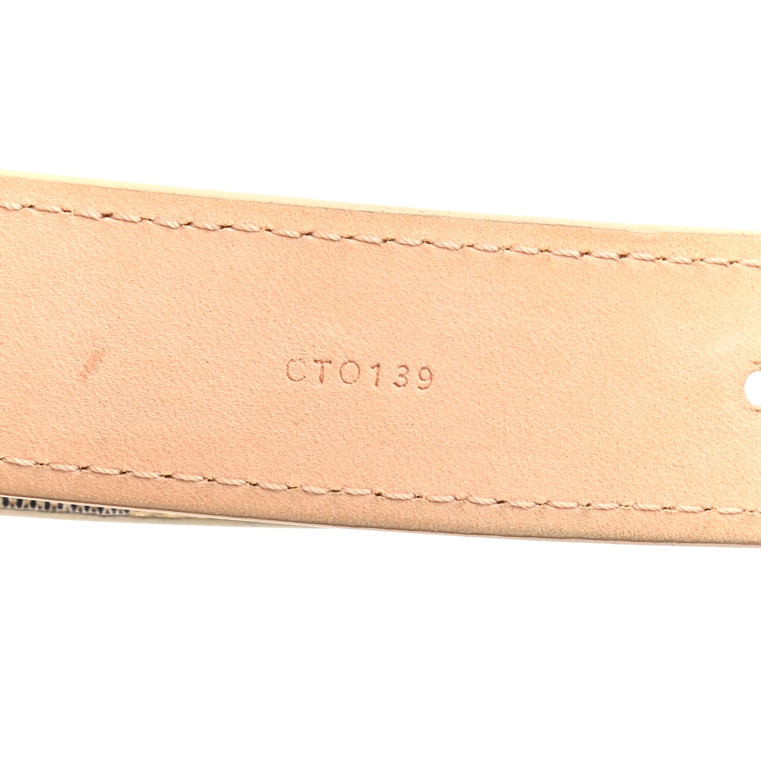 Louis Vuitton Damier Azur 25mm Belt 85 34 5 of 7