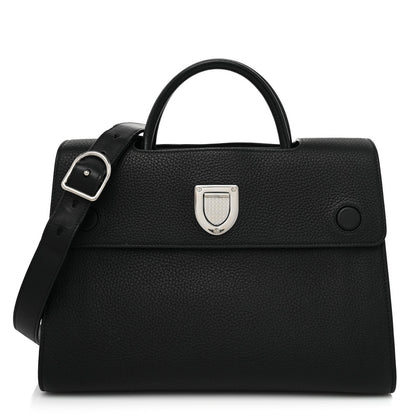 Christian Dior Grained Calfskin Medium Diorever Flap Black 1 of 12