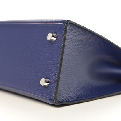 Hermes Epsom Kelly Sellier 25 Bleu Encre 8 of 10