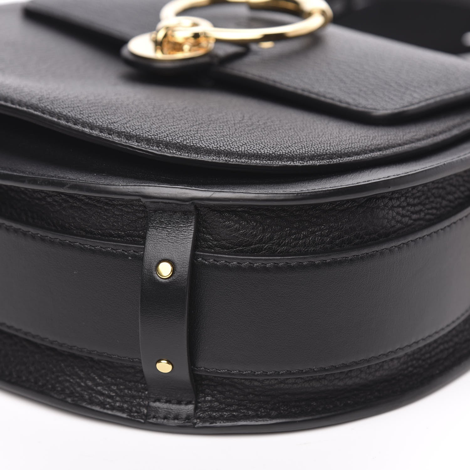 Chloe Grained Calfskin Large Tess Bag Black 9 of 11