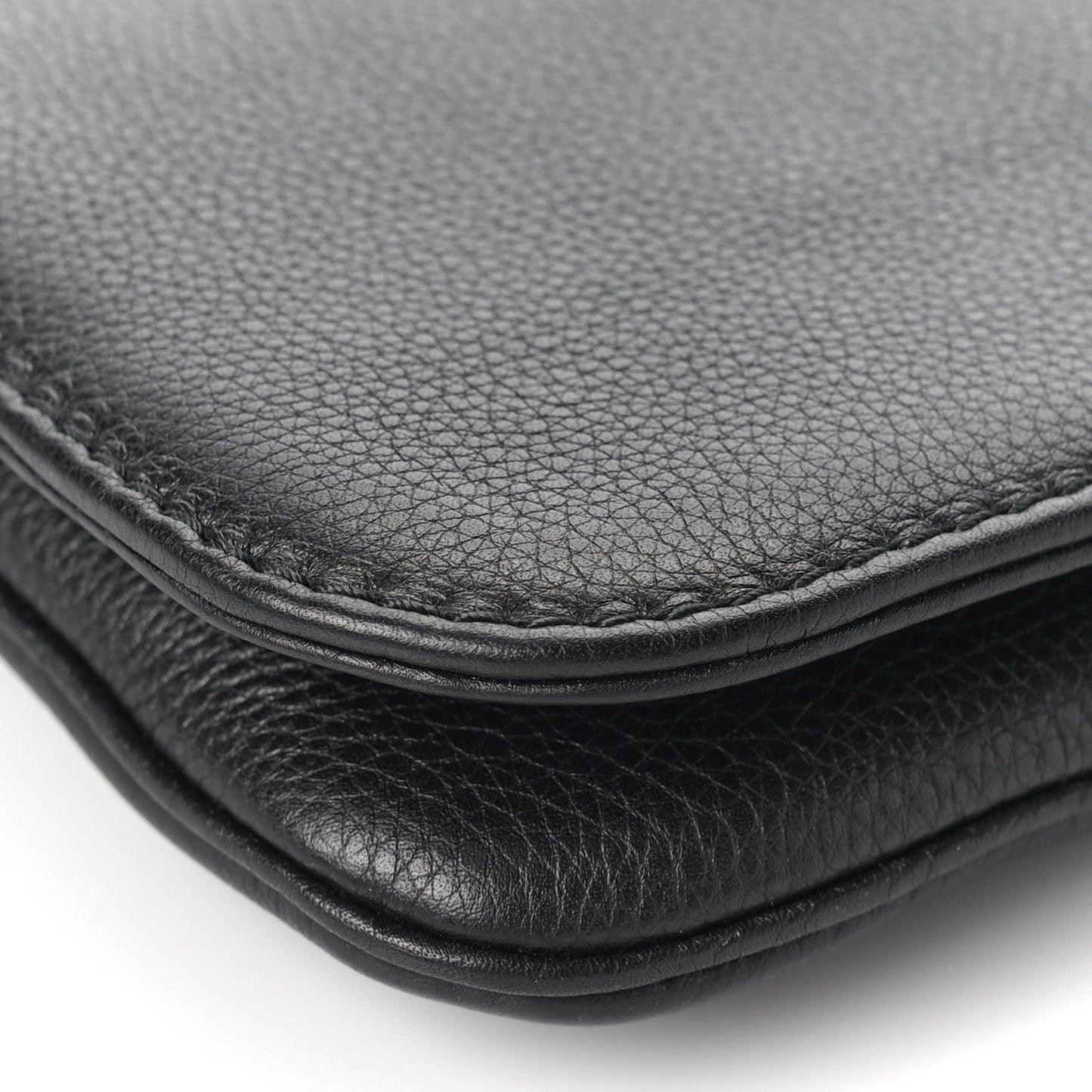 Calfskin Greenwich Clutch Black