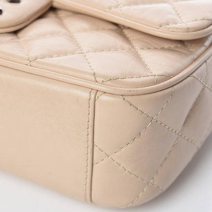 Chanel Aged Calfskin Quilted Small Easy Flap Beige 10 of 11