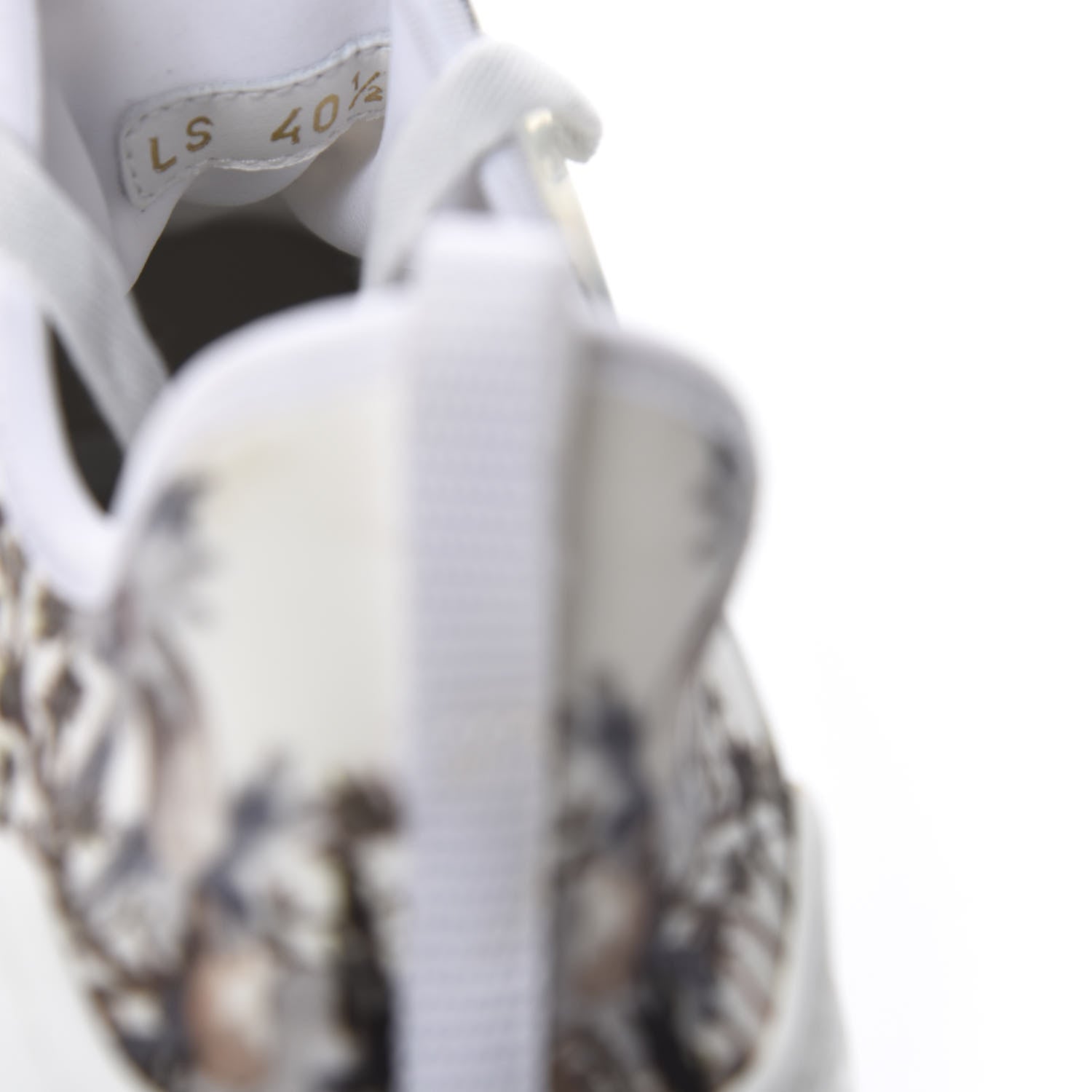 Christian Dior Neoprene Rubber Champetre Print Womens D-Connect Sneakers 40.5 White Multicolor 9 of 10