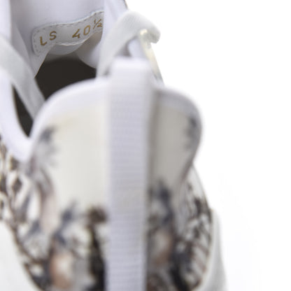 Christian Dior Neoprene Rubber Champetre Print Womens D-Connect Sneakers 40.5 White Multicolor 9 of 10