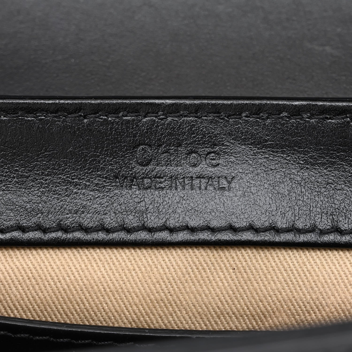 Chloe Shiny Calfskin Suede Mini C Double Carry Black 6 of 11
