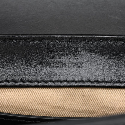 Chloe Shiny Calfskin Suede Mini C Double Carry Black 6 of 11
