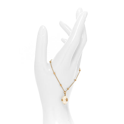 Christian Dior Fresh Water Pearl Metal Perles De Desir Charm Bracelet Gold 2 of 5