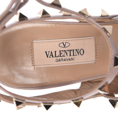 Valentino Garavani Patent Rockstud Ankle Strap 100mm Pumps 36 Light Ivory Poudre 5 of 7