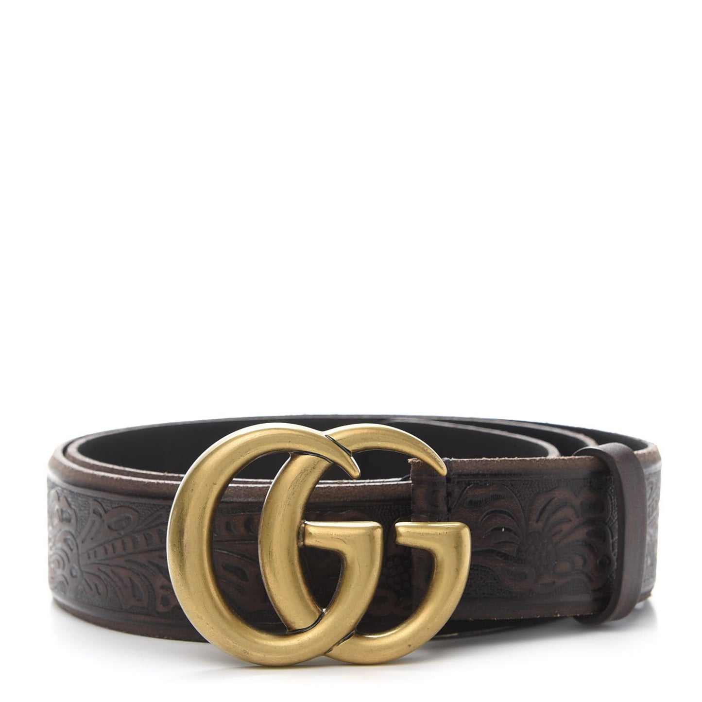 Calfskin Knurled Double G 40mm Belt 105 42 Testa di Moro
