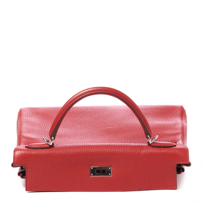 Hermes Taurillon Clemence Kelly Retourne 32 Rouge Casaque 15 of 32
