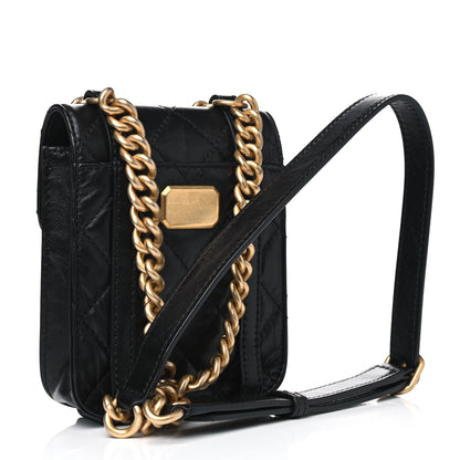 Chanel Aged Calfskin Quilted Mini City School Flap Black 2 of 5