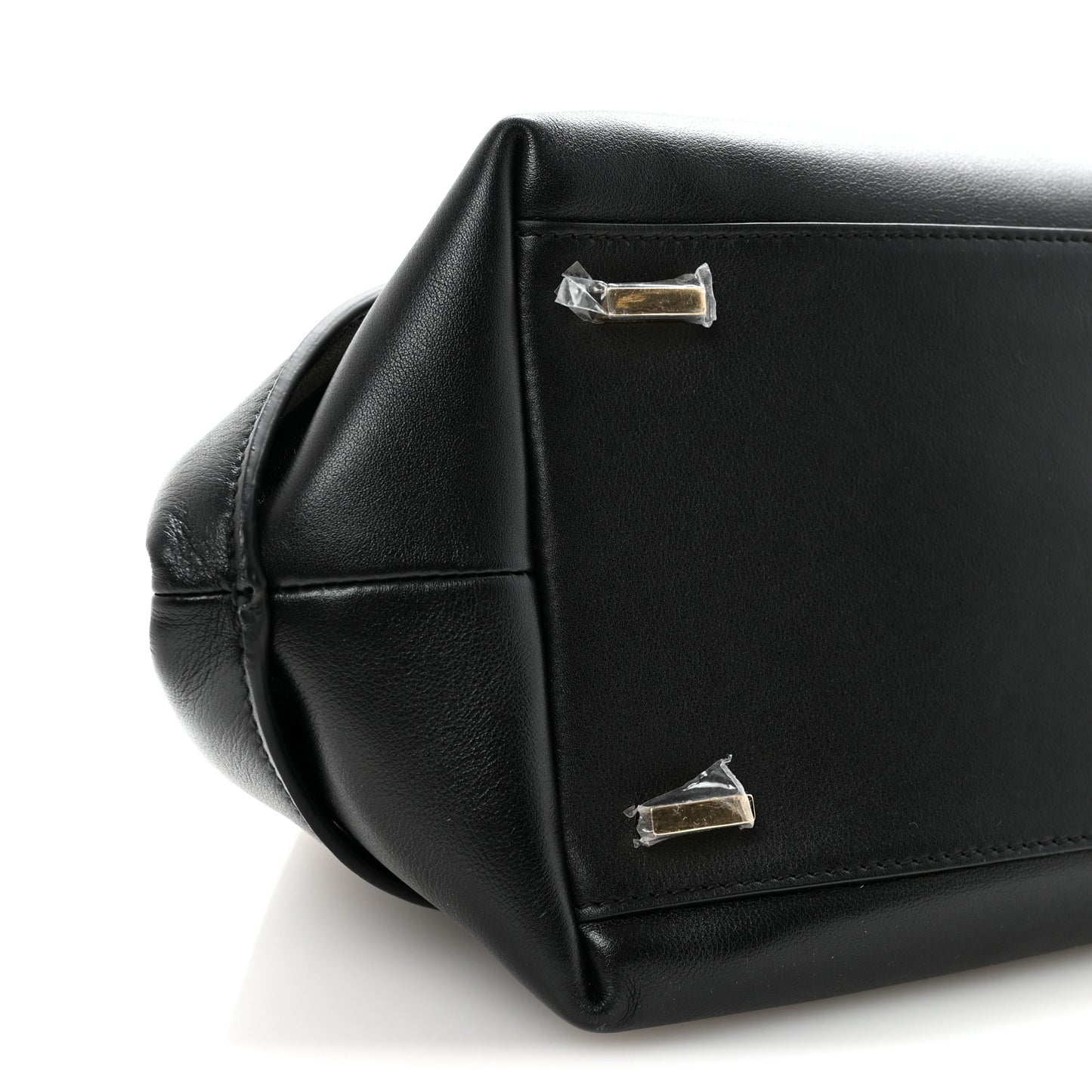 Calfskin Braided Small Blossom Top Handle Bag Black