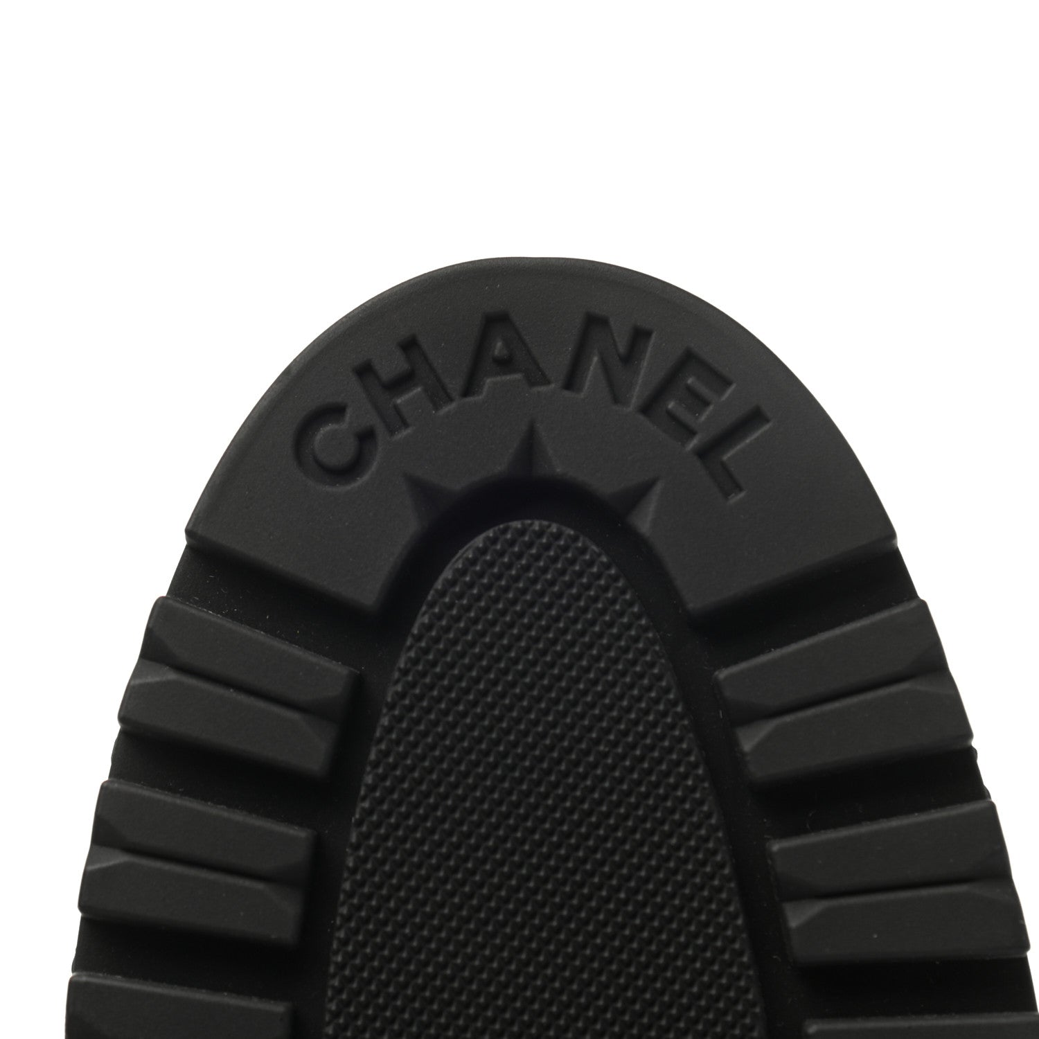 Chanel Calfskin Cap Toe CC Ankle Boots 37.5 Black 7 of 8