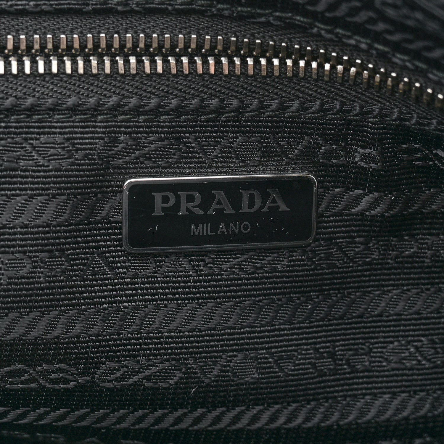 Prada Nylon Tessuto Impuntu Quilted Bandoliera Crossbody Bag Black 6 of 10