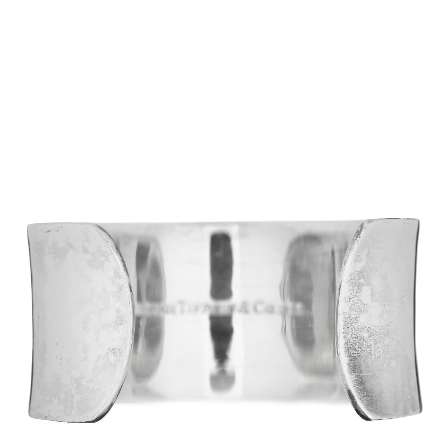 Tiffany Sterling Silver Wide 1837 Cuff Bracelet 3 of 4