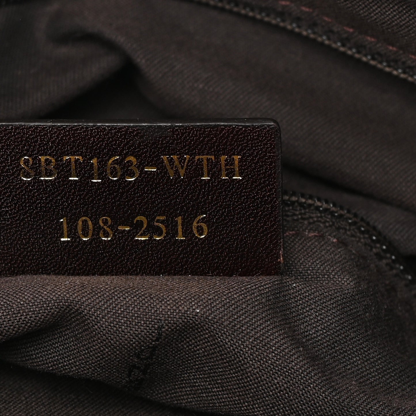 Zucca Patent Large Mia Shoulder Flap Tobacco