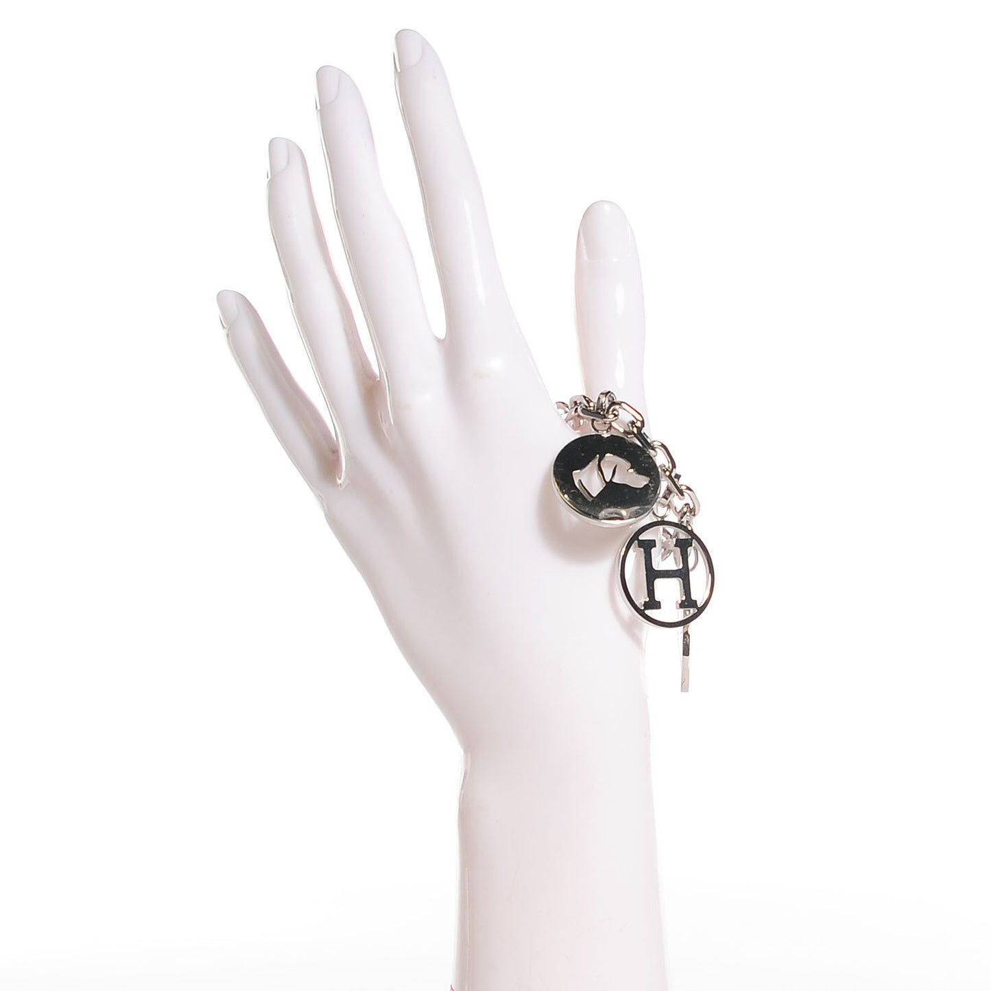 Palladium Breloque Bag Charm Silver