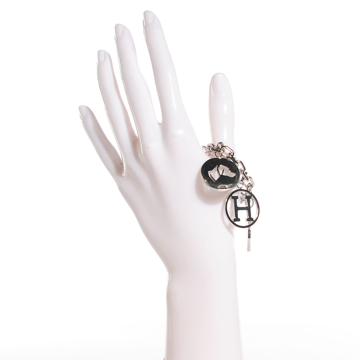 Hermes Palladium Breloque Bag Charm Silver 8 of 12