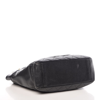 Chanel Caviar Quilted Petit Shopping Tote PST Black 4 of 14