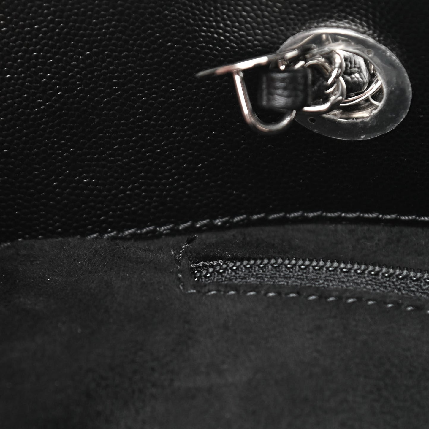 Caviar Medium Studded Deauville Tote Black
