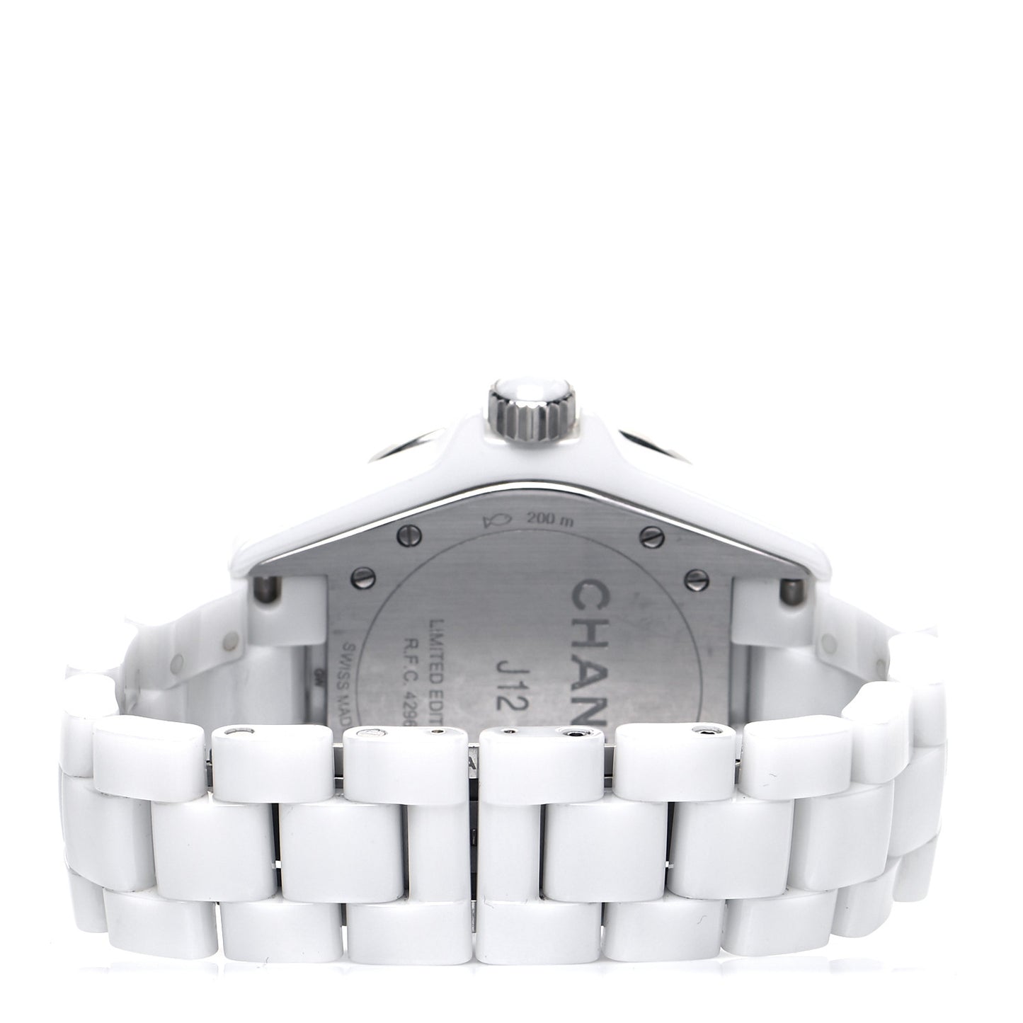 Stainless Steel Ceramic Diamond Pink Mother of Pearl 38mm J12 Automatic Watch White
