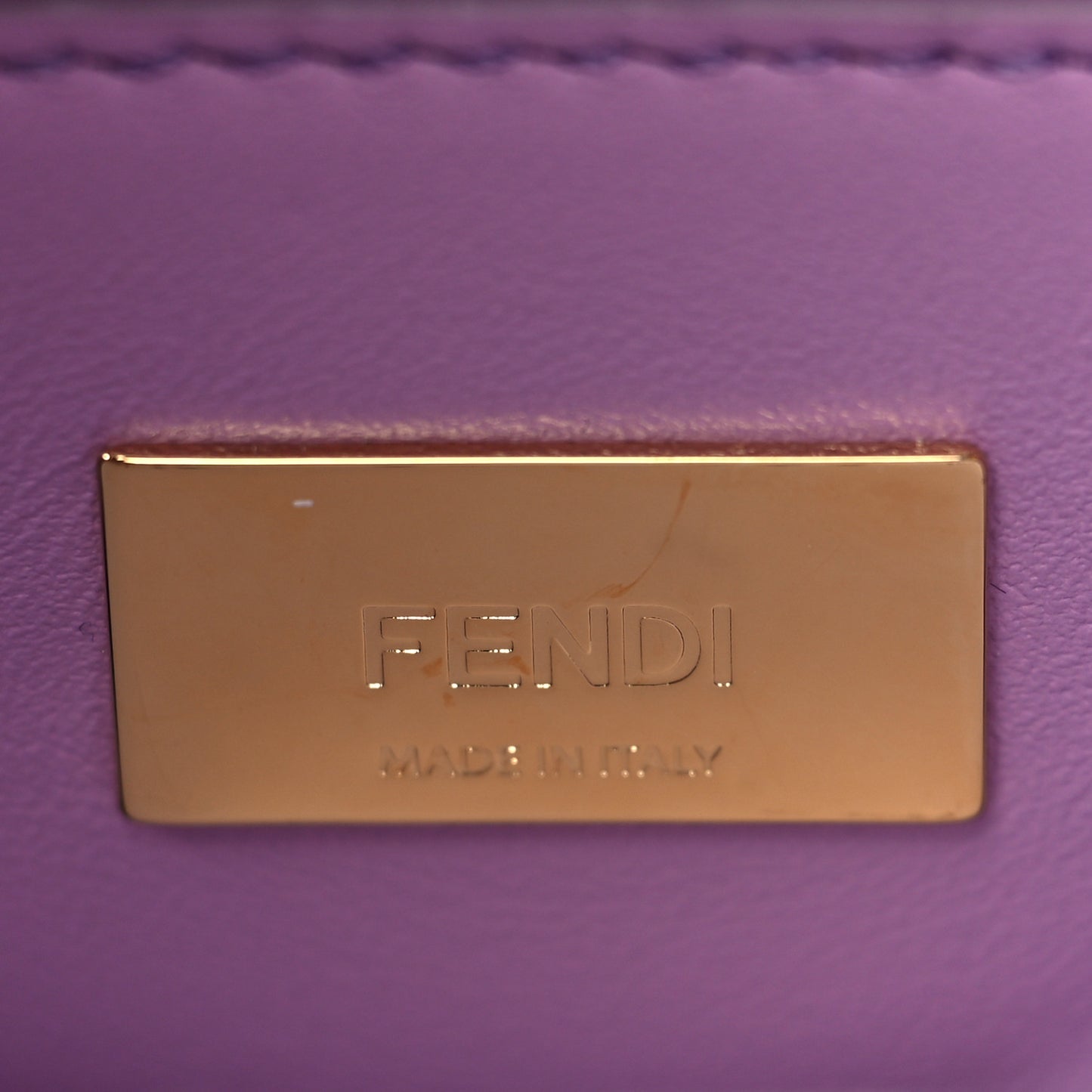 Nappa Stacked Bar Mini Peekaboo Iconic Satchel Violetta