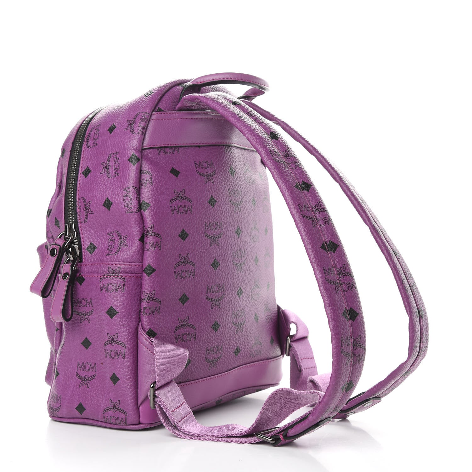 MCM Visetos Small Sprinkle Stud Stark Backpack Purple 2 of 7