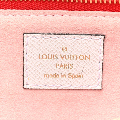 Louis Vuitton Monogram Giant Double Zip Pochette Rouge 8 of 13