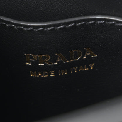 Prada Calfskin Mini Carry Shoulder Bag Black 6 of 11