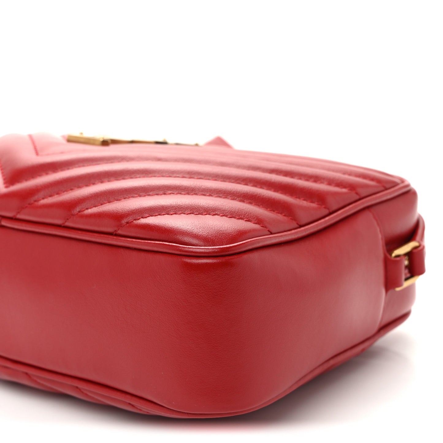 Calfskin Matelasse Monogram Lou Camera Bag Rouge Eros