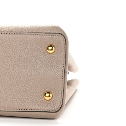 Louis Vuitton Taurillon Capucines MM Galet 8 of 8