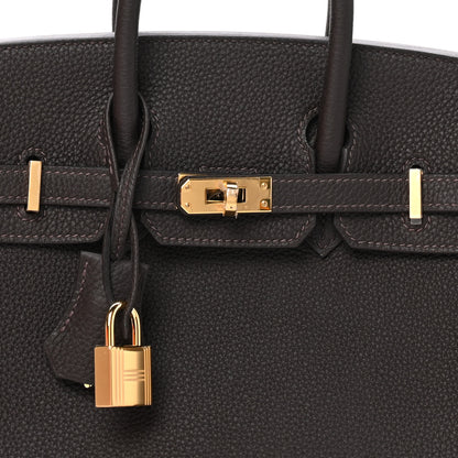 Hermes Togo Birkin 25 Bai Brun 10 of 14