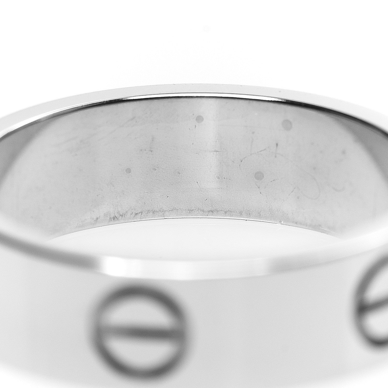 Cartier 18K White Gold 5.5mm LOVE Ring 55 7.25 4 of 4
