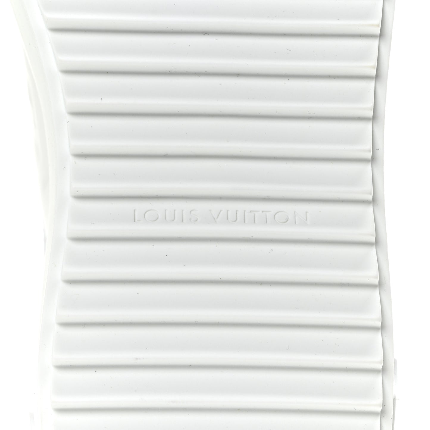Monogram Embossed Calfskin Time Out Sneakers 38 White