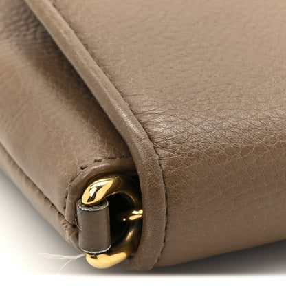 Gucci Cellarius Calfskin Medium 1973 Chain Shoulder Bag Marron Glace 14 of 15