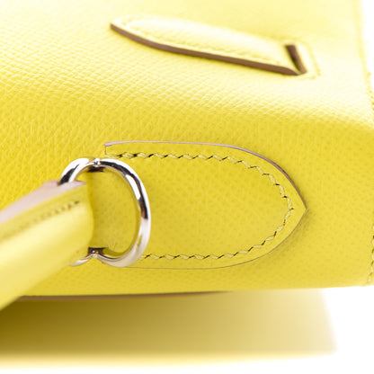 Hermes Epsom Kelly Sellier 32 Lime 10 of 39