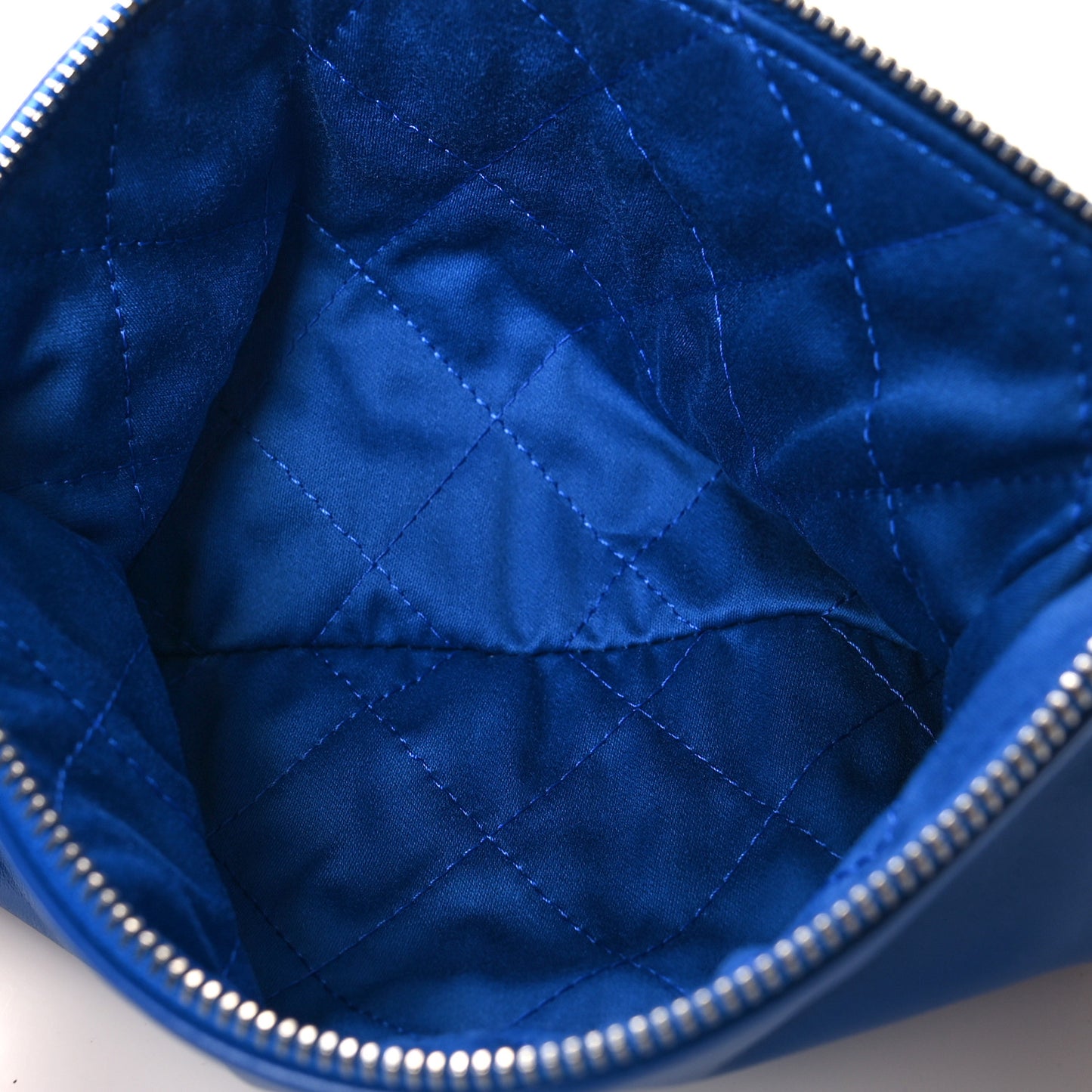 Shiny Calfskin Quilted Chanel 22 Blue