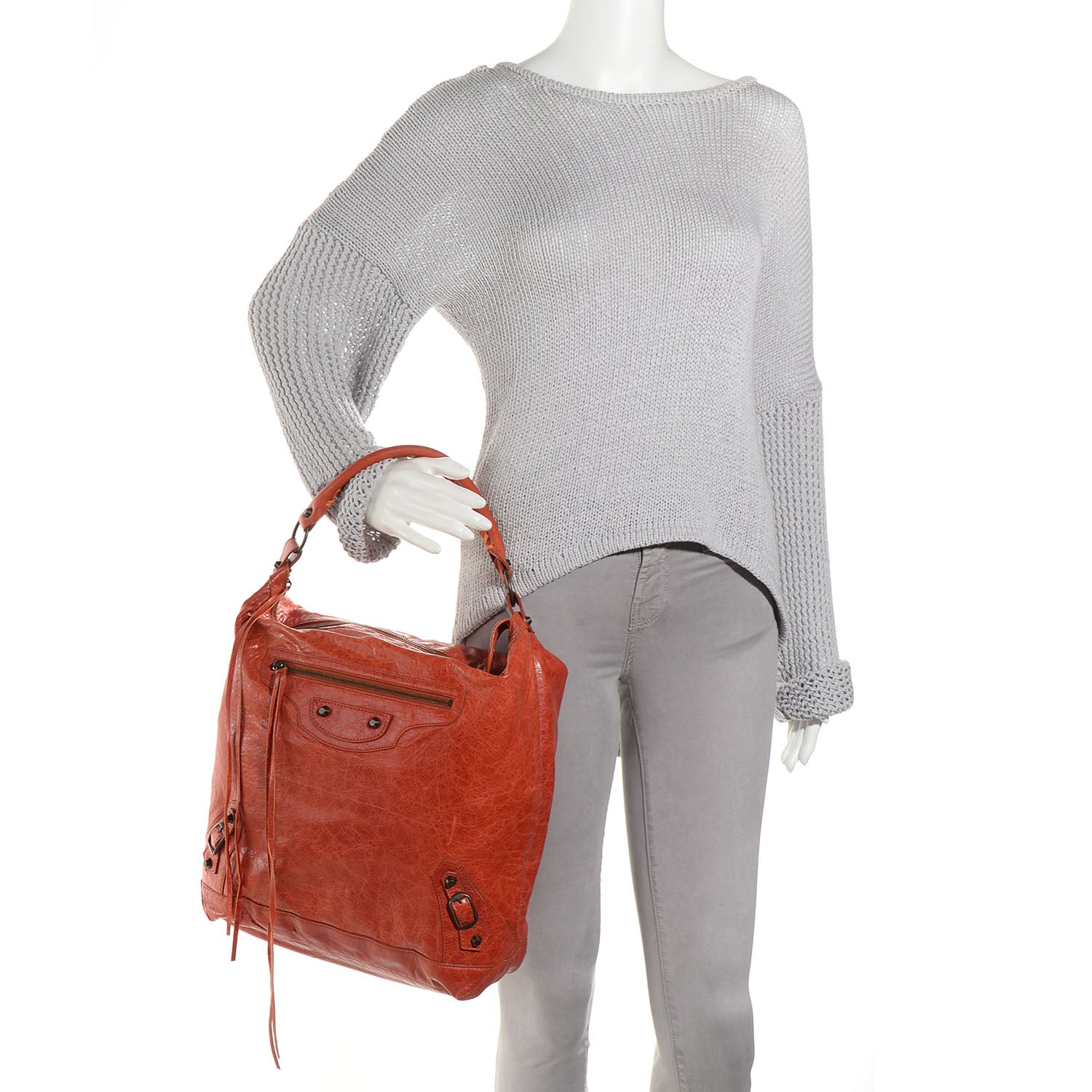 Balenciaga Chevre Day Hobo Rouille 2 of 11