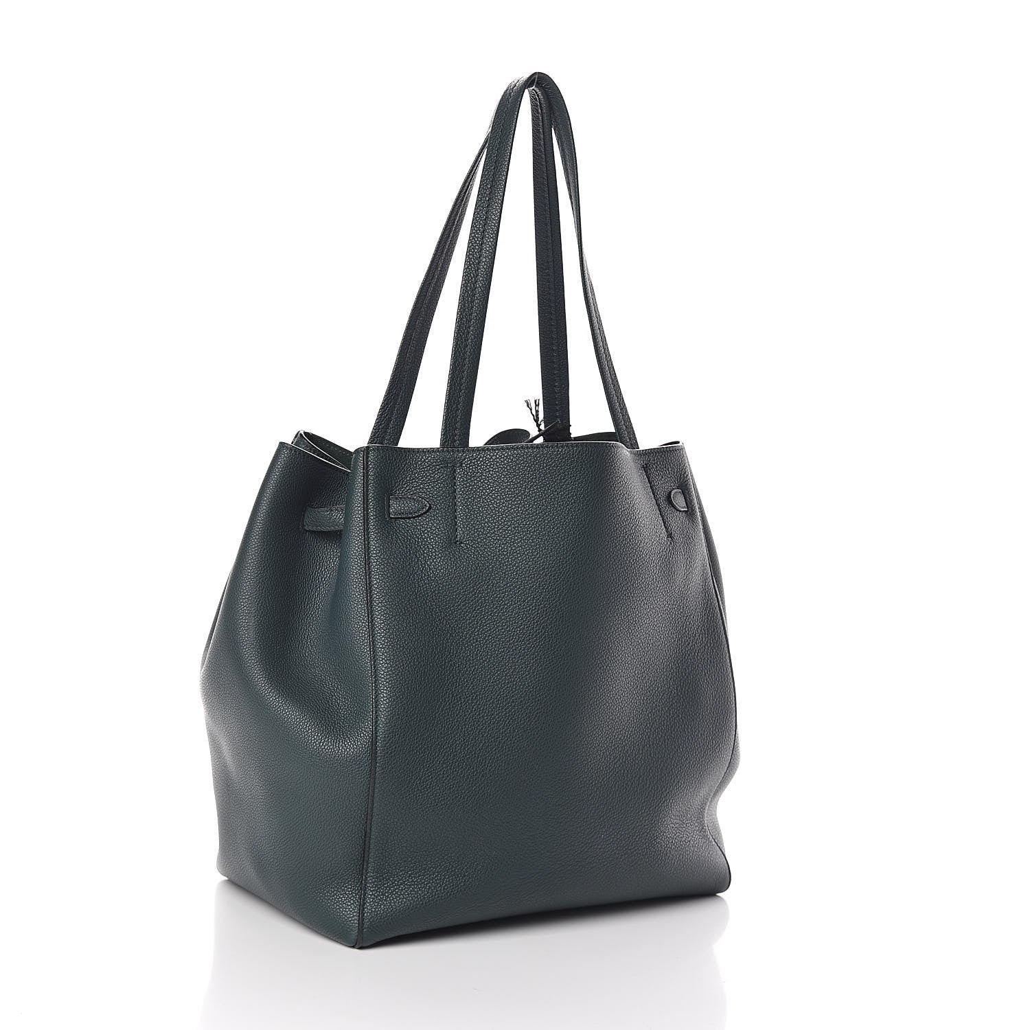 Celine Soft Grained Calfskin Small Belt Cabas Phantom Amazone 3 of 9